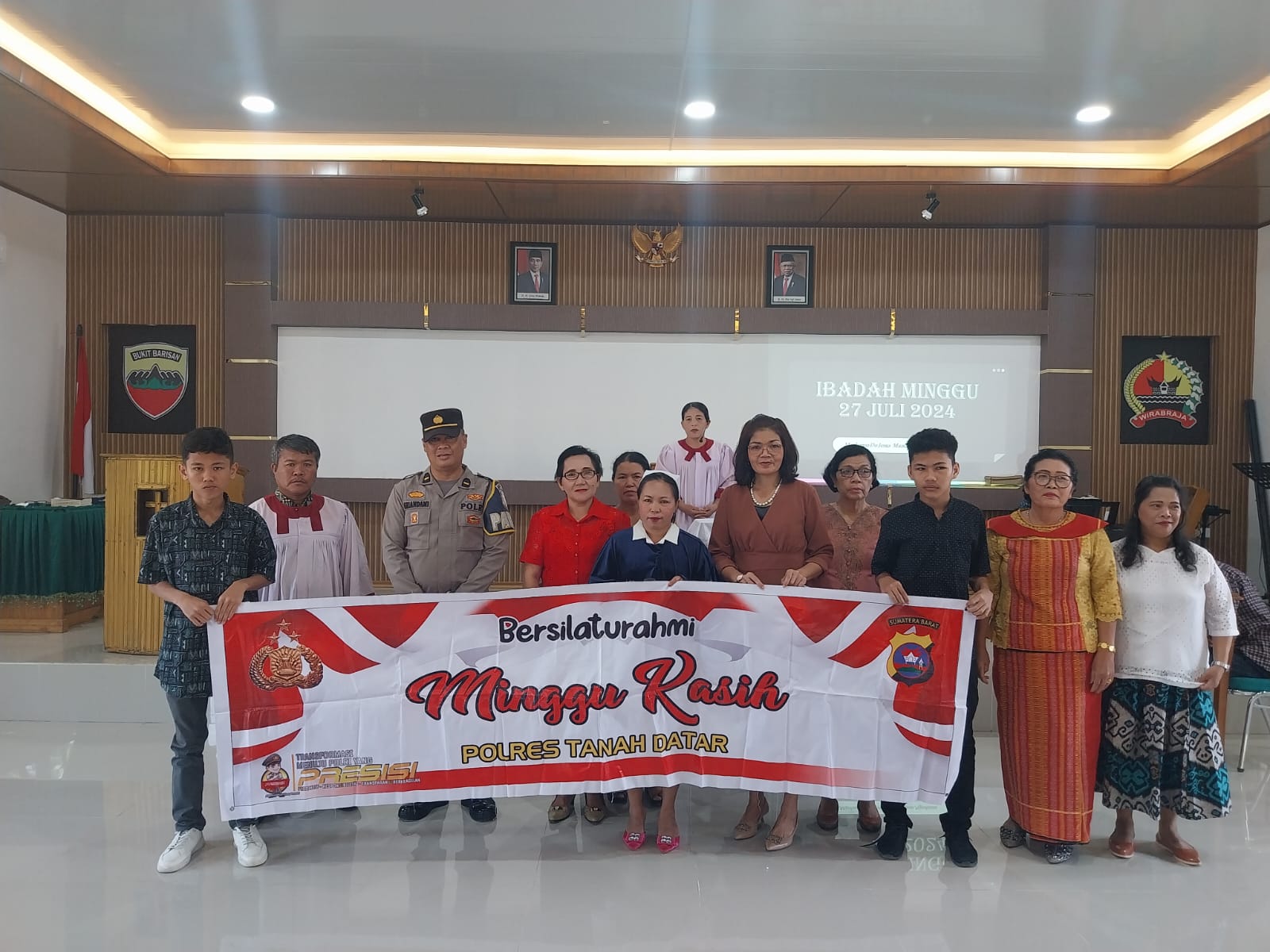 Minggu Kasih Polres Tanah Datar