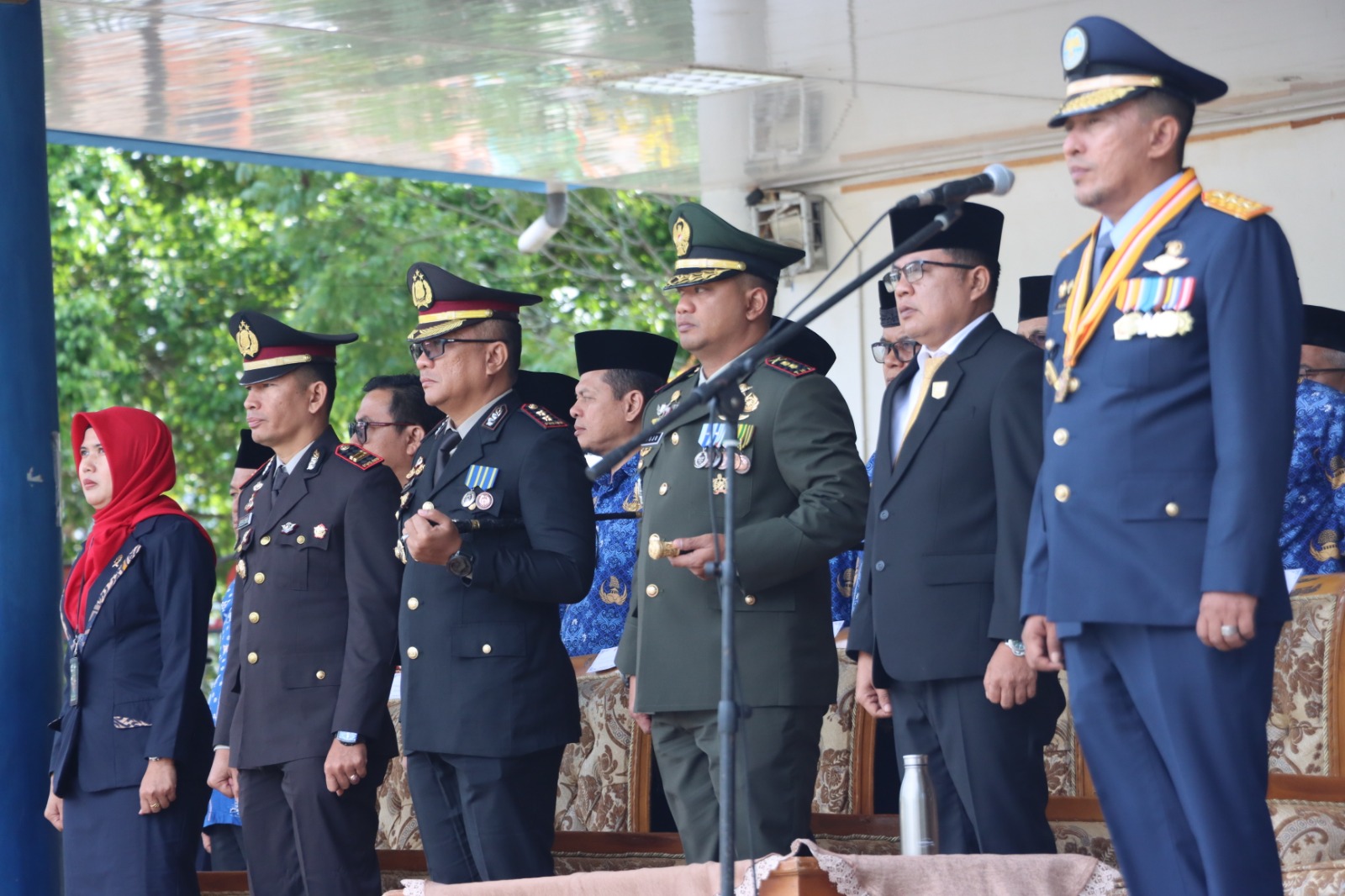 Kapolres Ikuti Upacara Peringatan Harhubnas ke-54 Tahun 2024 di Lapangan Cindua Mato Batusangkar