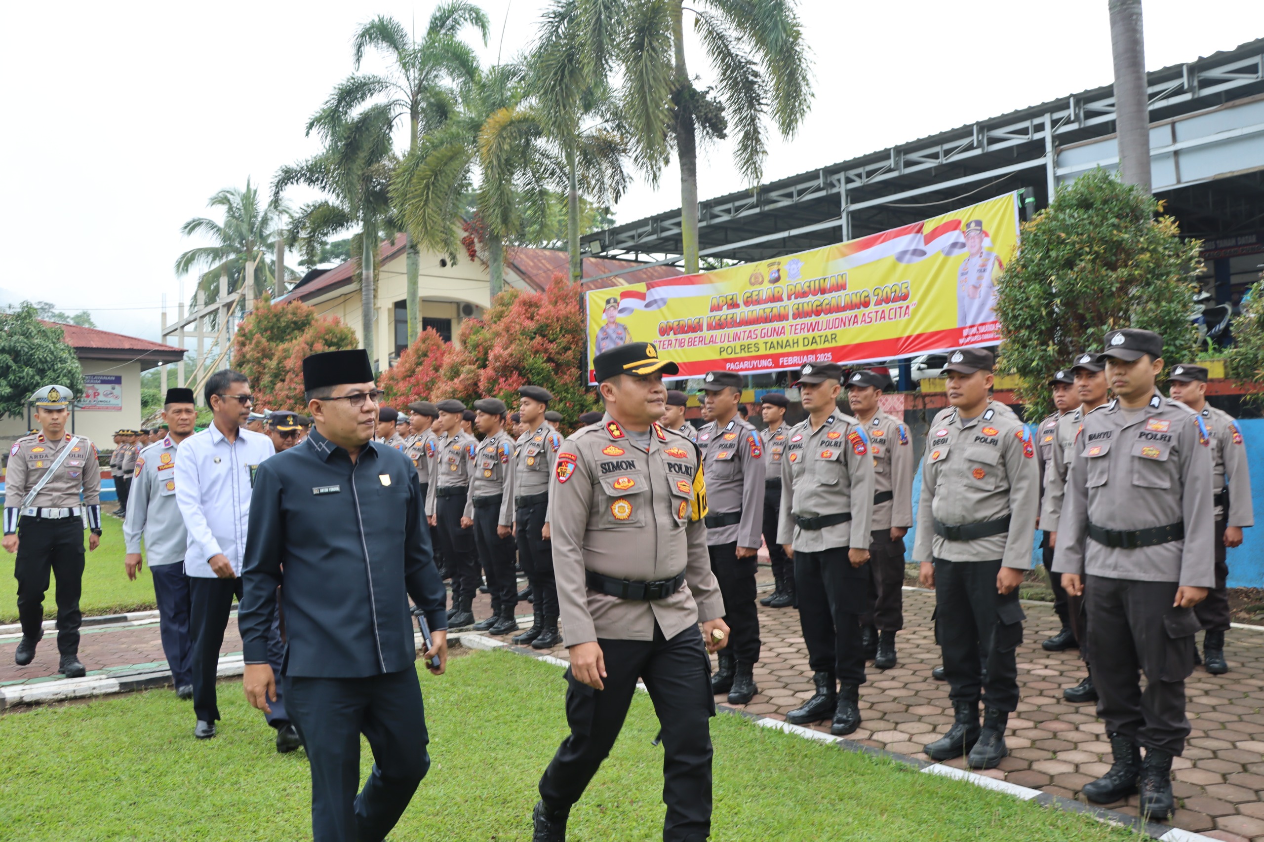 Apel Gelar Pasukan Operasi Keselamatan Singgalang 2025 Polres Tanah Datar 